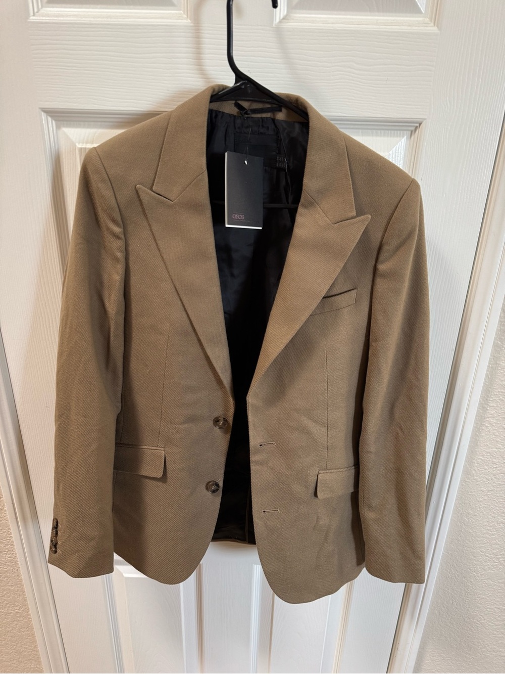 ASOS Men's Tan Brown Single-Breasted Blazer